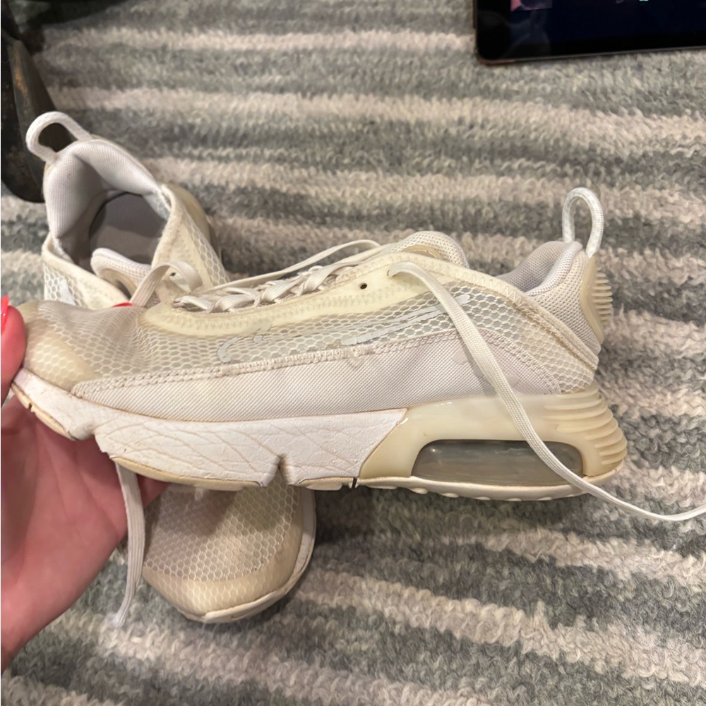 nike Cream Athletic Sneakers
